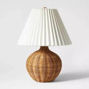 Natural Wicker Table Lamp Brown - Threshold™ designed with Studio McGee 2024
